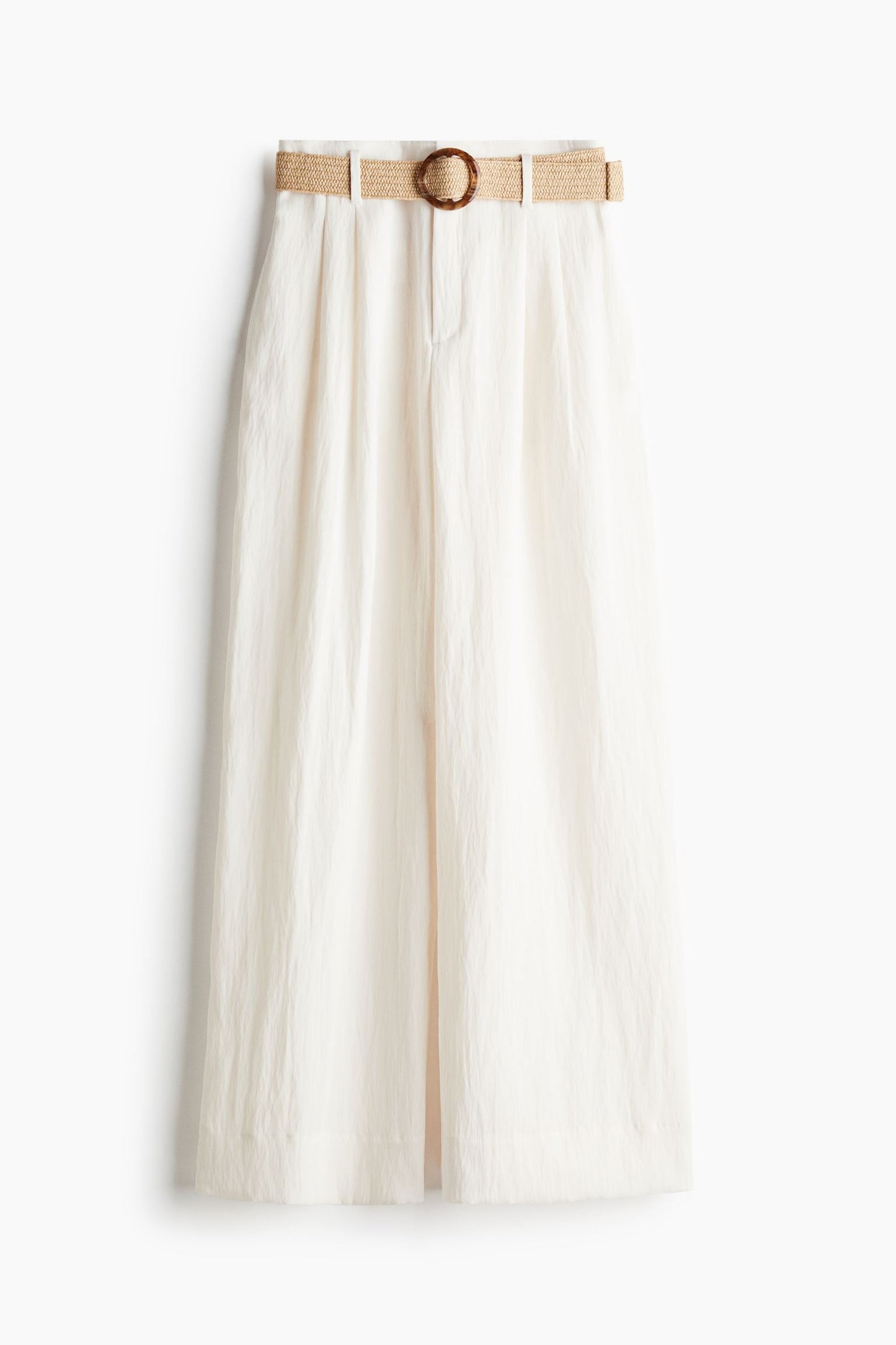 Damen Leinenhose Mit Gürtel Bequem - Norvielle