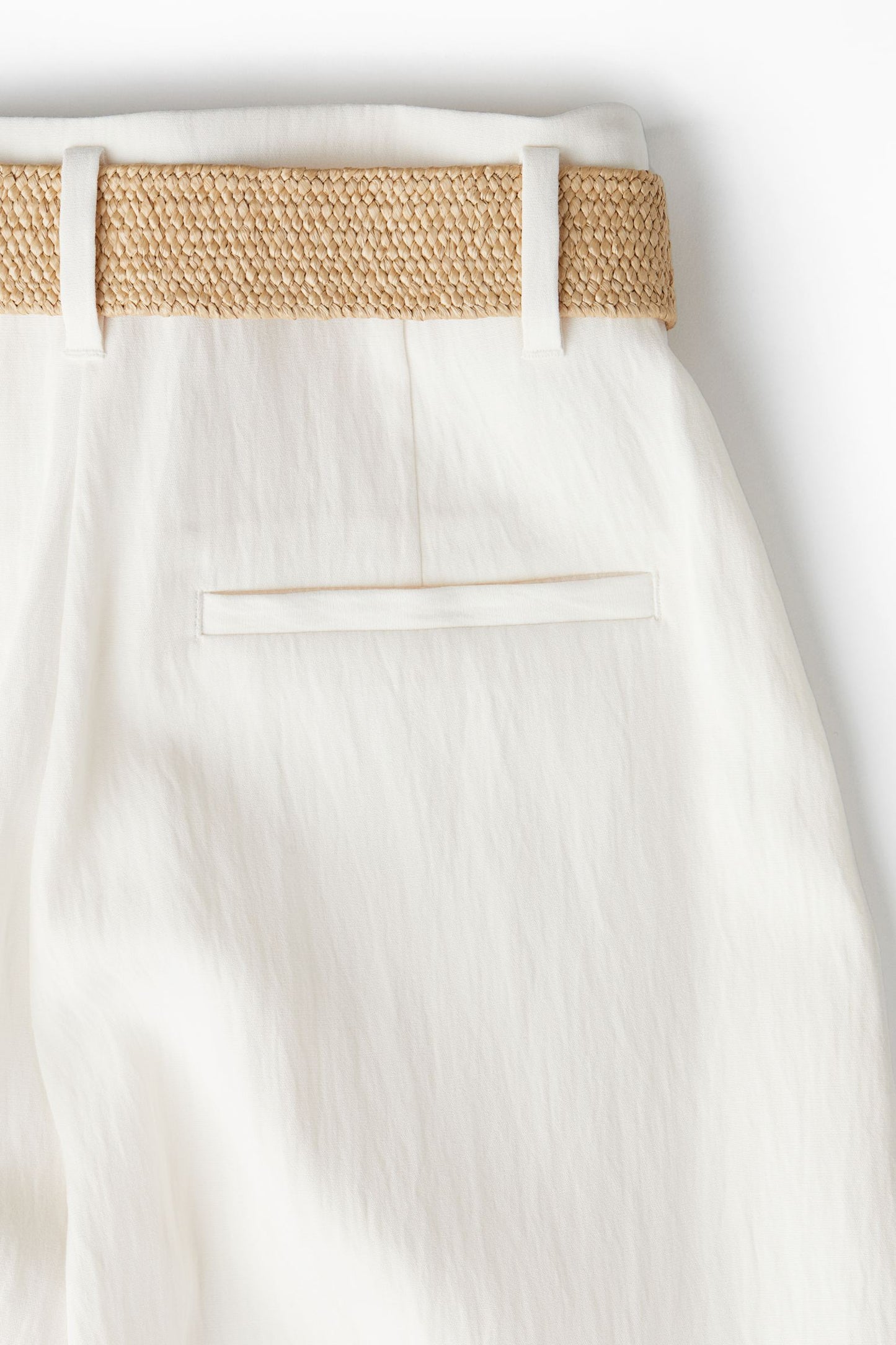 Damen Leinenhose Mit Gürtel Bequem