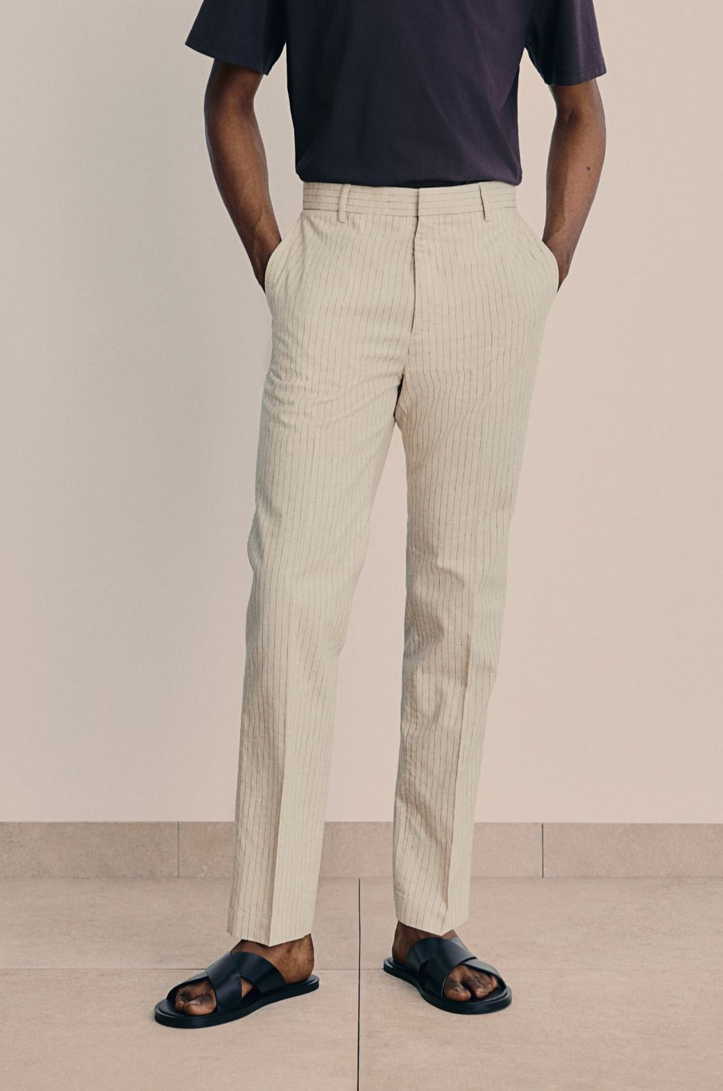 Herren Anzughose Nadelstreifen Elegant