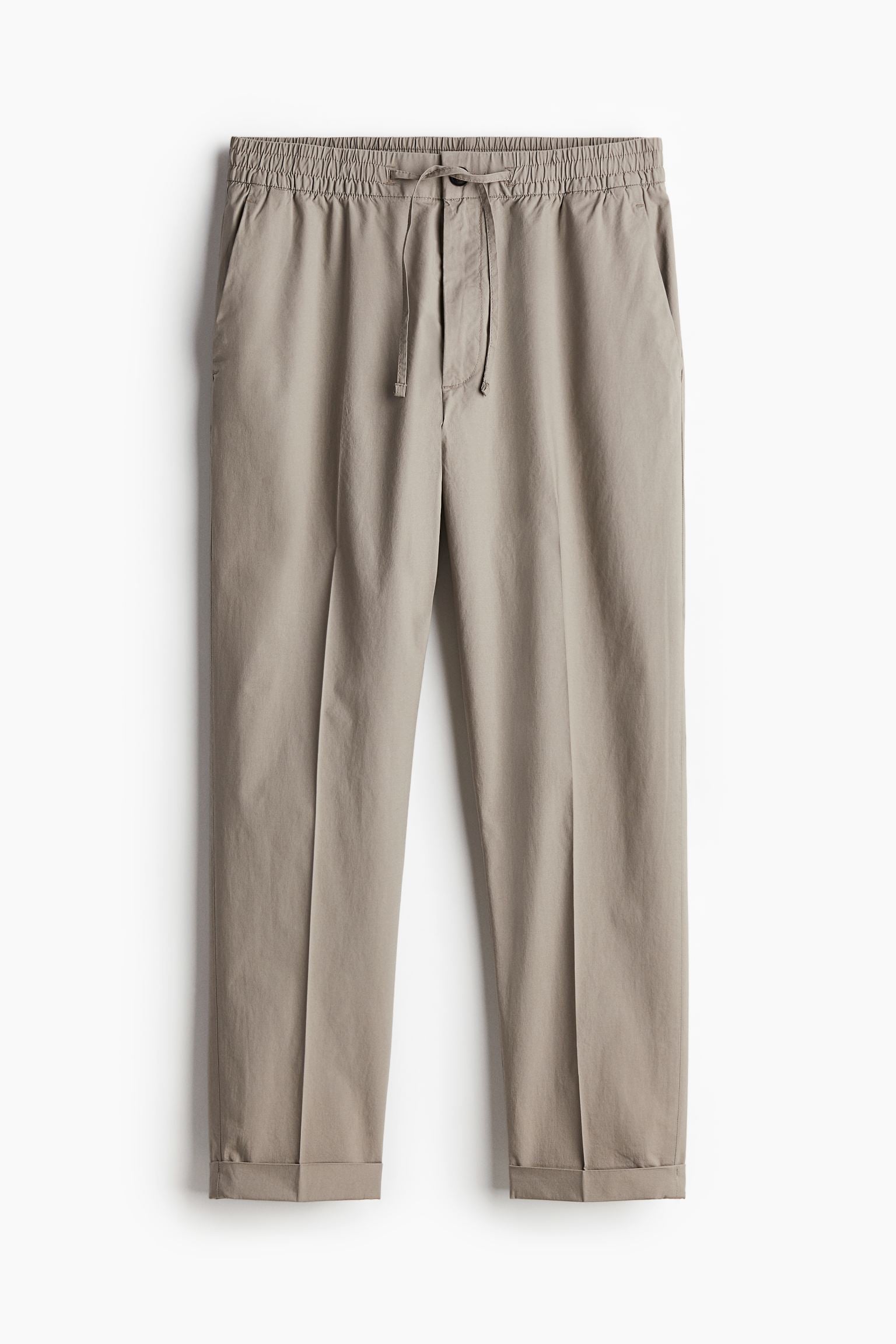 Herren Chinohose Braun Kordelzug - Norvielle