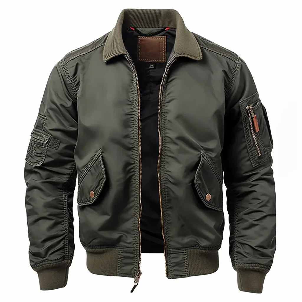 Herren Bomberjacke Sportlich Wasserabweisend - Norvielle
