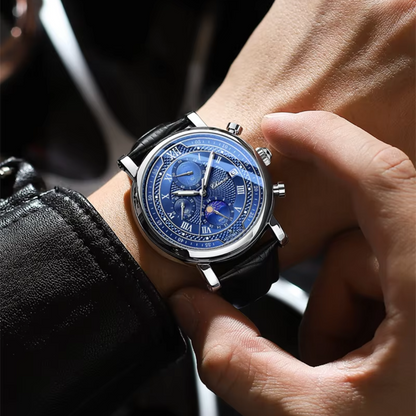 Herrenuhr Lederarmband Quarz