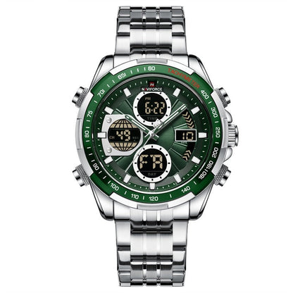 Herren Edelstahl Armbanduhr Marine Chrono