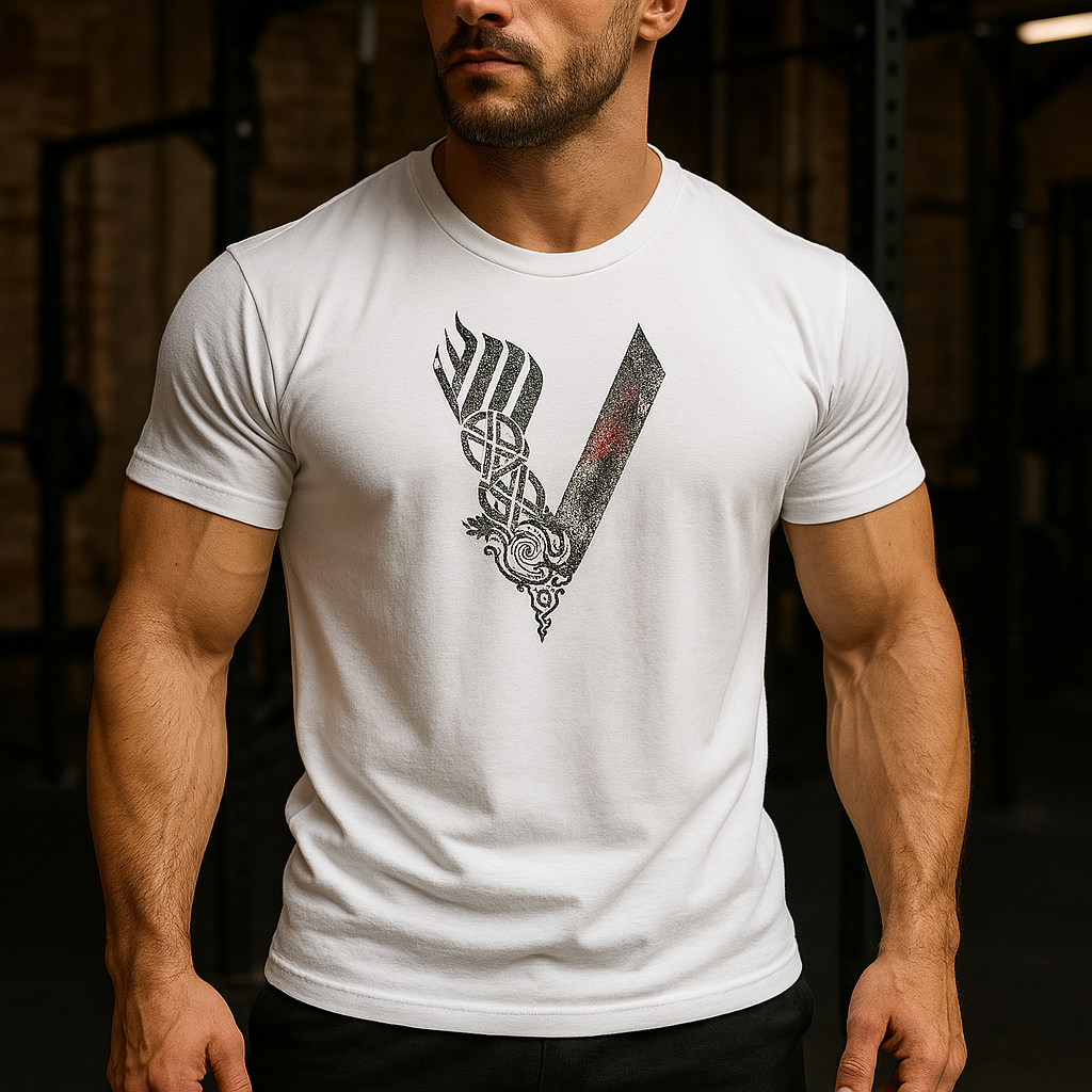 Herren T-Shirt Baumwolle Leicht Bequem Weiss