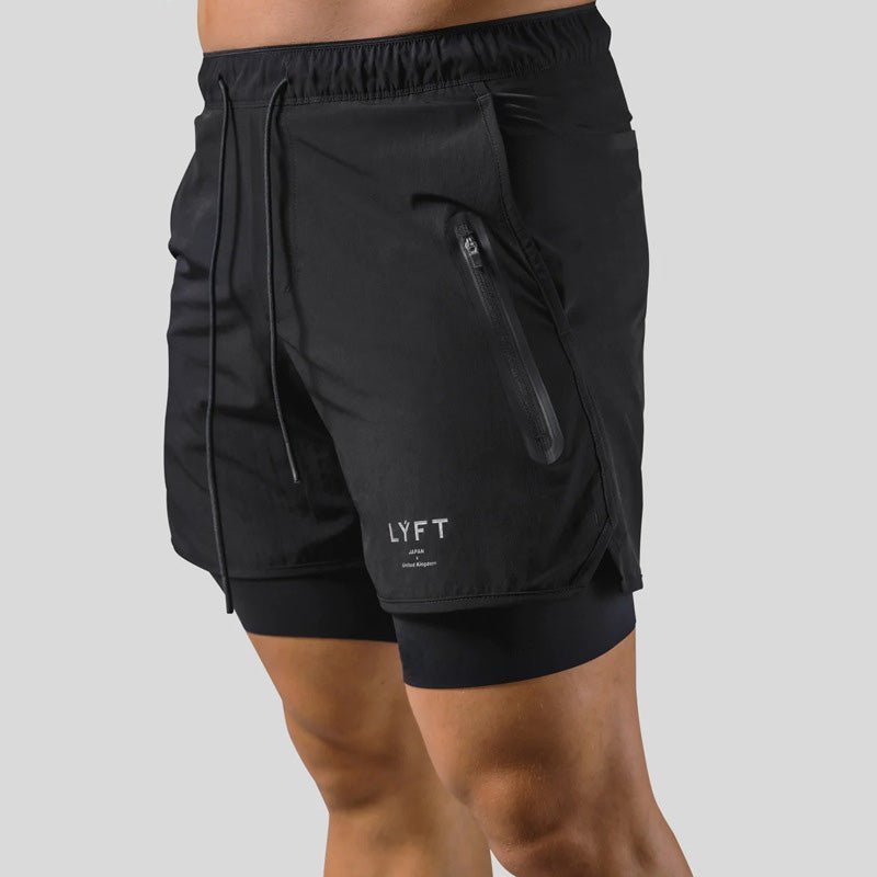 Herren 2-in-1 Sportshorts Laufhose Trainingshose