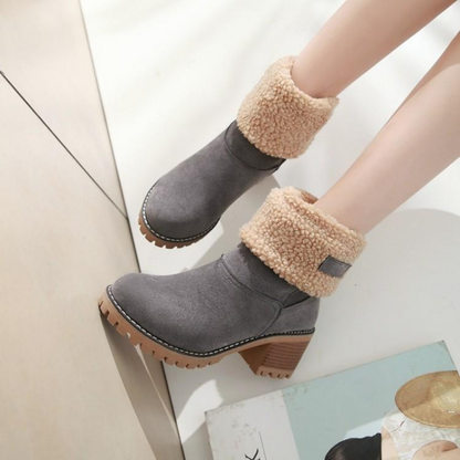 Damen Winterstiefel Warm Gefüttert Schneesicher