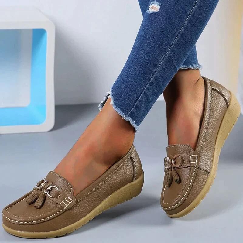 Orthopädische Damen Halbschuhe Leder Komfort
