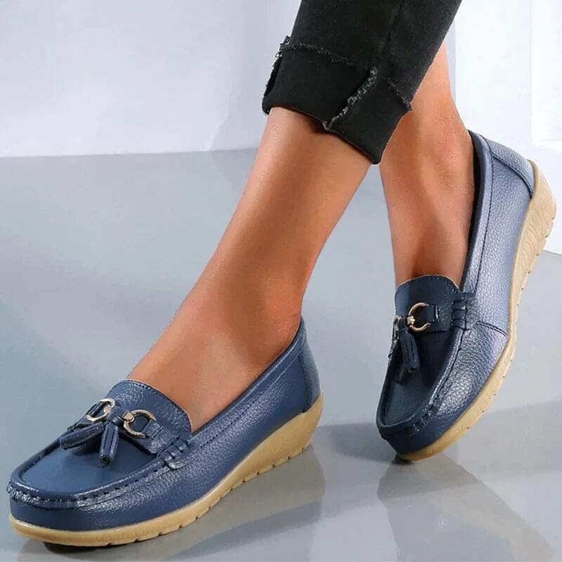 Orthopädische Damen Halbschuhe Leder Komfort