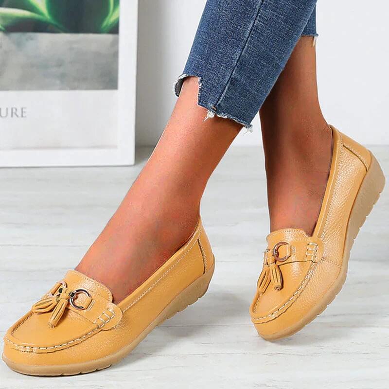 Orthopädische Damen Halbschuhe Leder Komfort