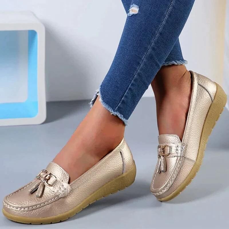 Orthopädische Damen Halbschuhe Leder Komfort