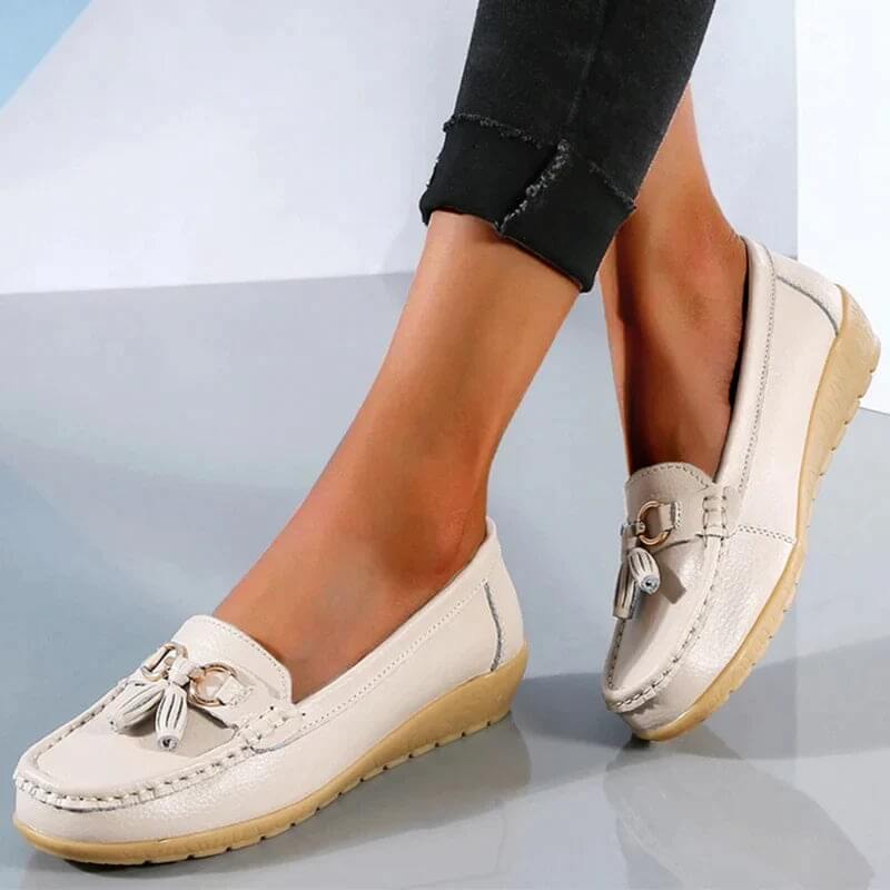 Orthopädische Damen Halbschuhe Leder Komfort