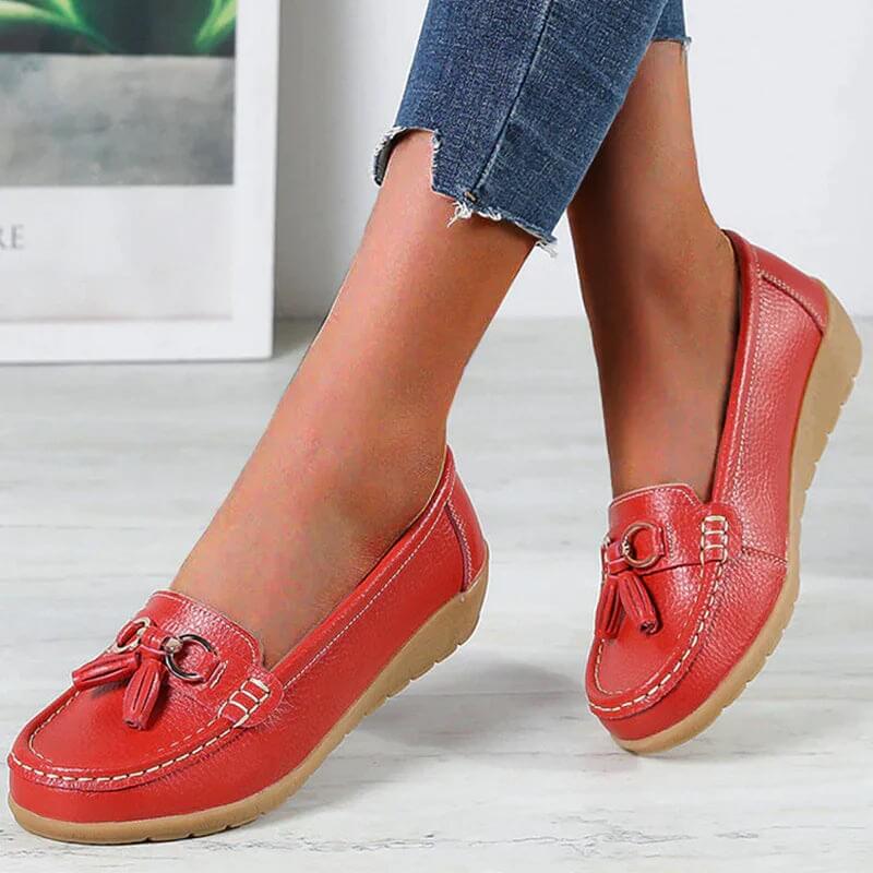 Orthopädische Damen Halbschuhe Leder Komfort