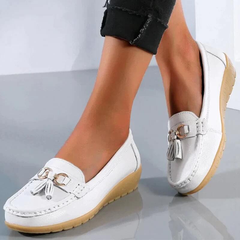 Orthopädische Damen Halbschuhe Leder Komfort