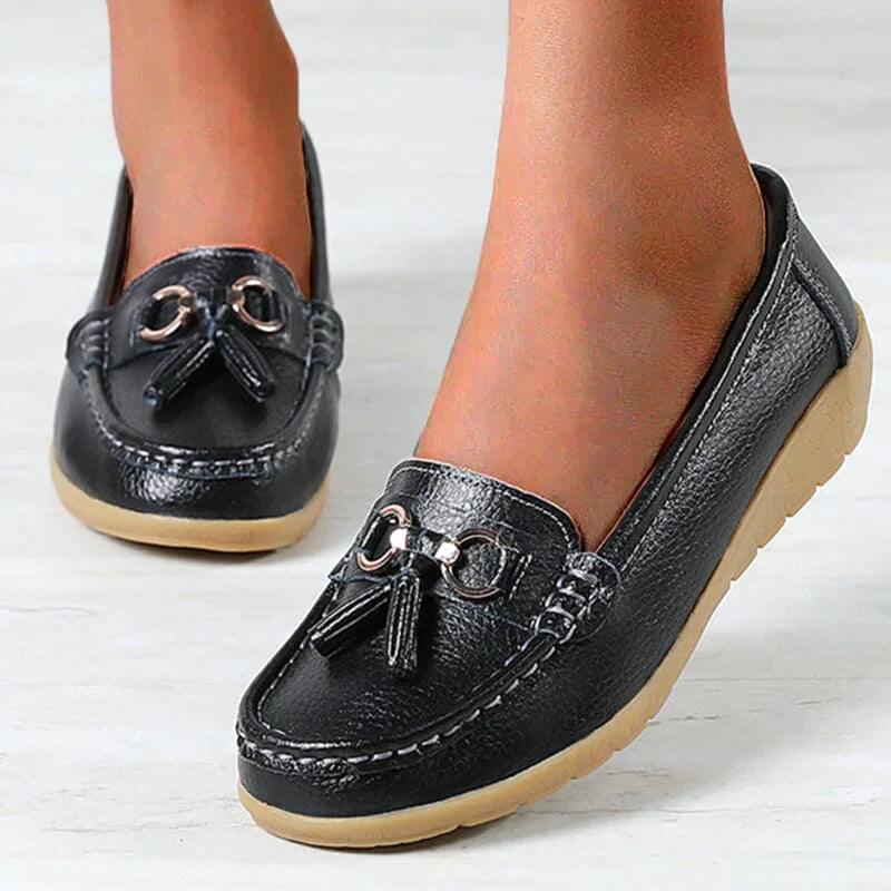 Orthopädische Damen Halbschuhe Leder Komfort