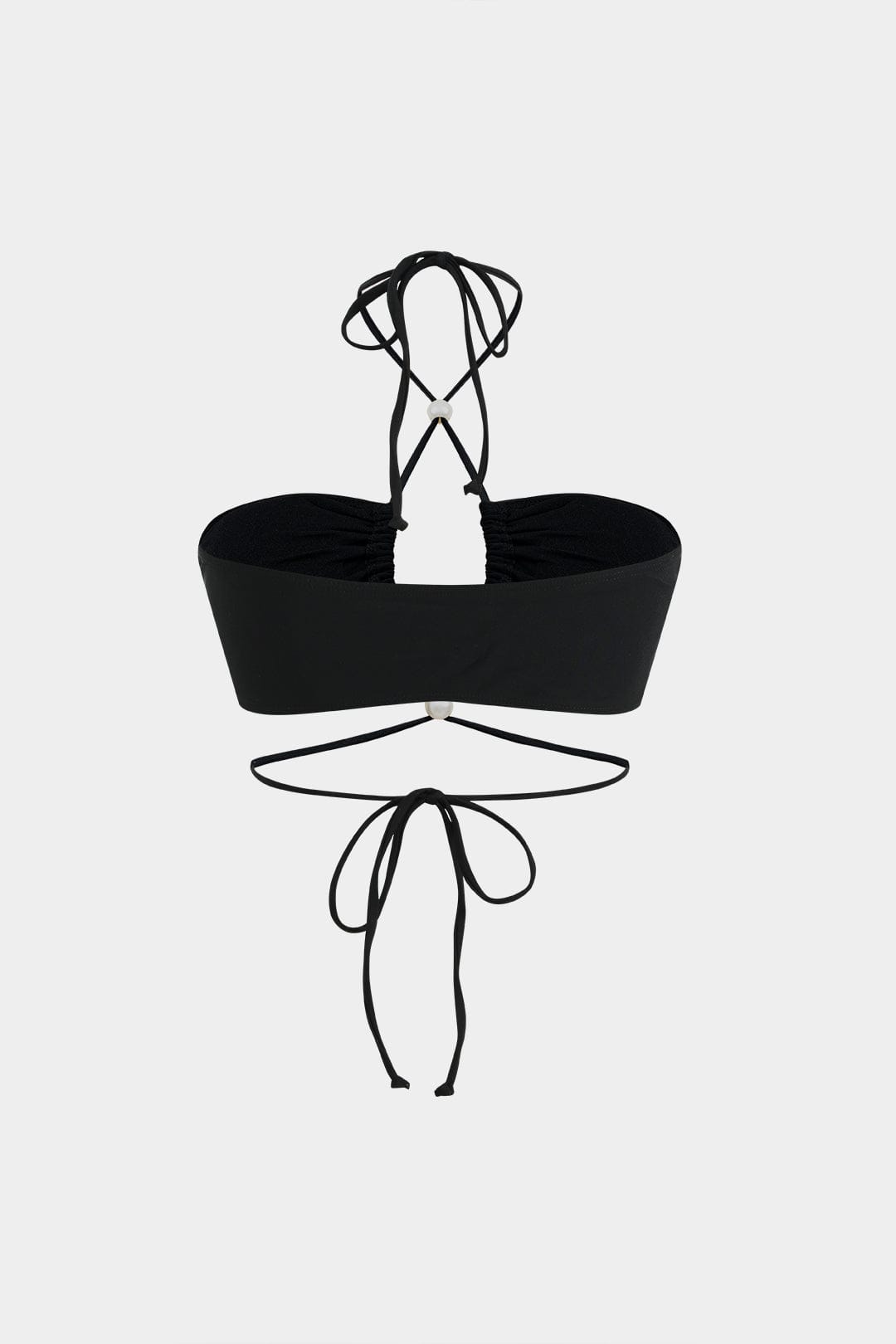 Damen Bikini-Set 3-teilig Perlen Wickelband-Design