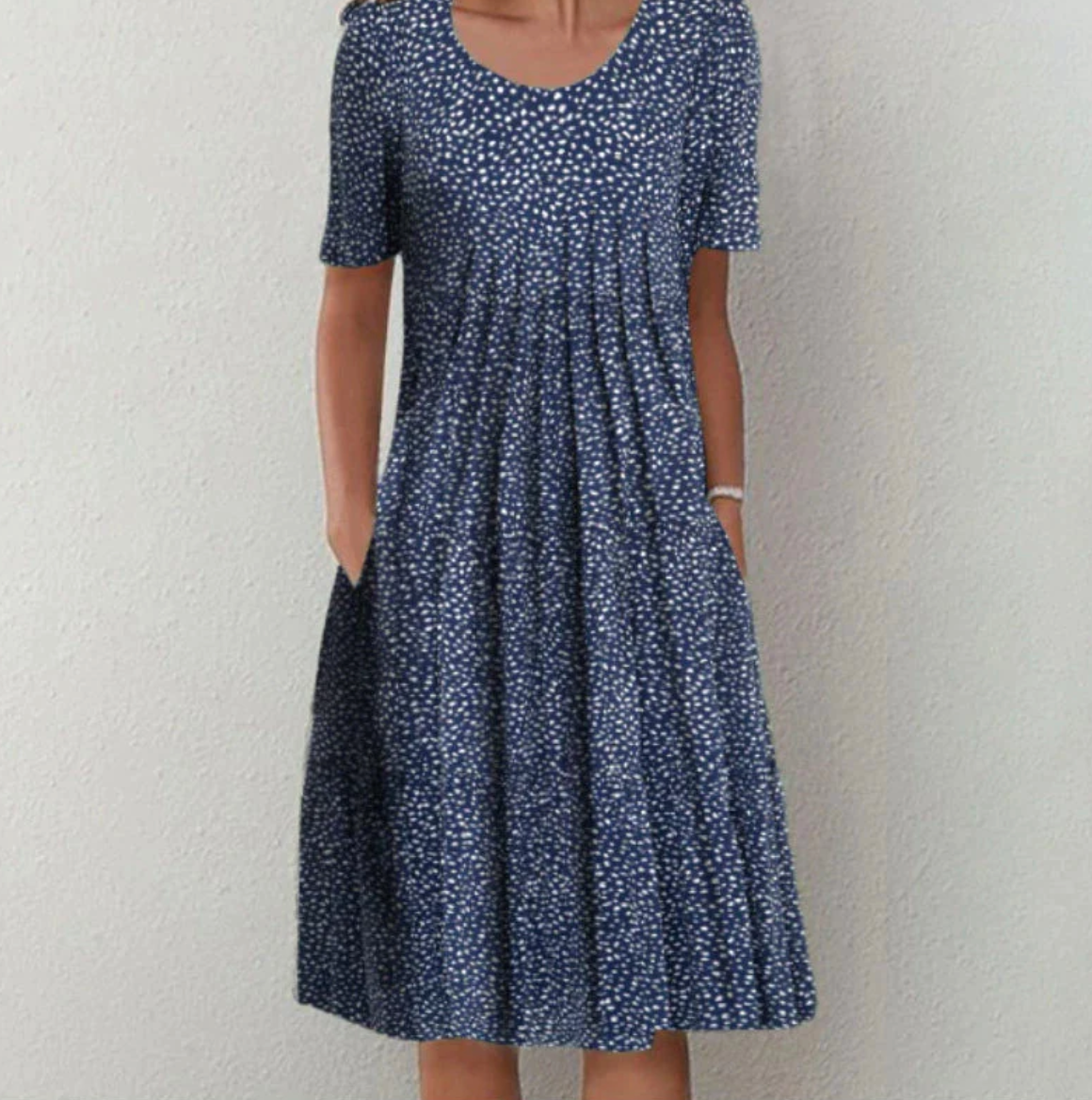 Damen Sommerkleid Blumenmuster Lockerer Schnitt