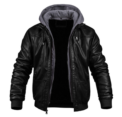 Echtleder Damen Winterjacke mit Kapuze