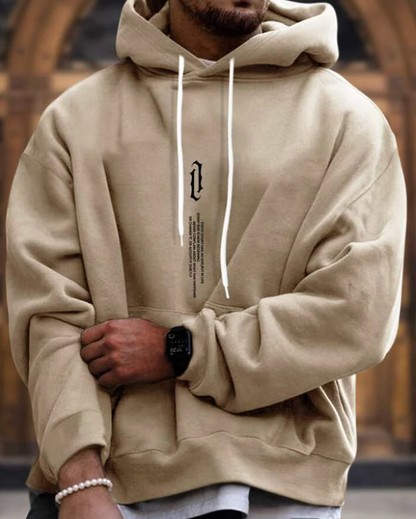 Herren Kapuzenpullover Bequem Sportlich Grau
