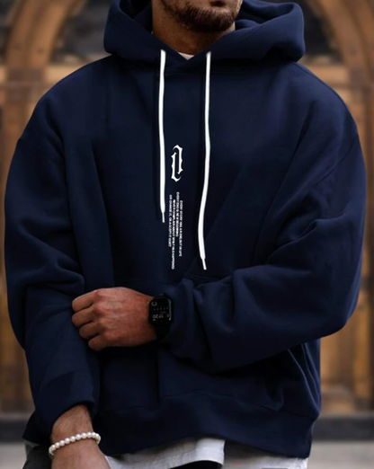 Herren Kapuzenpullover Bequem Sportlich Grau