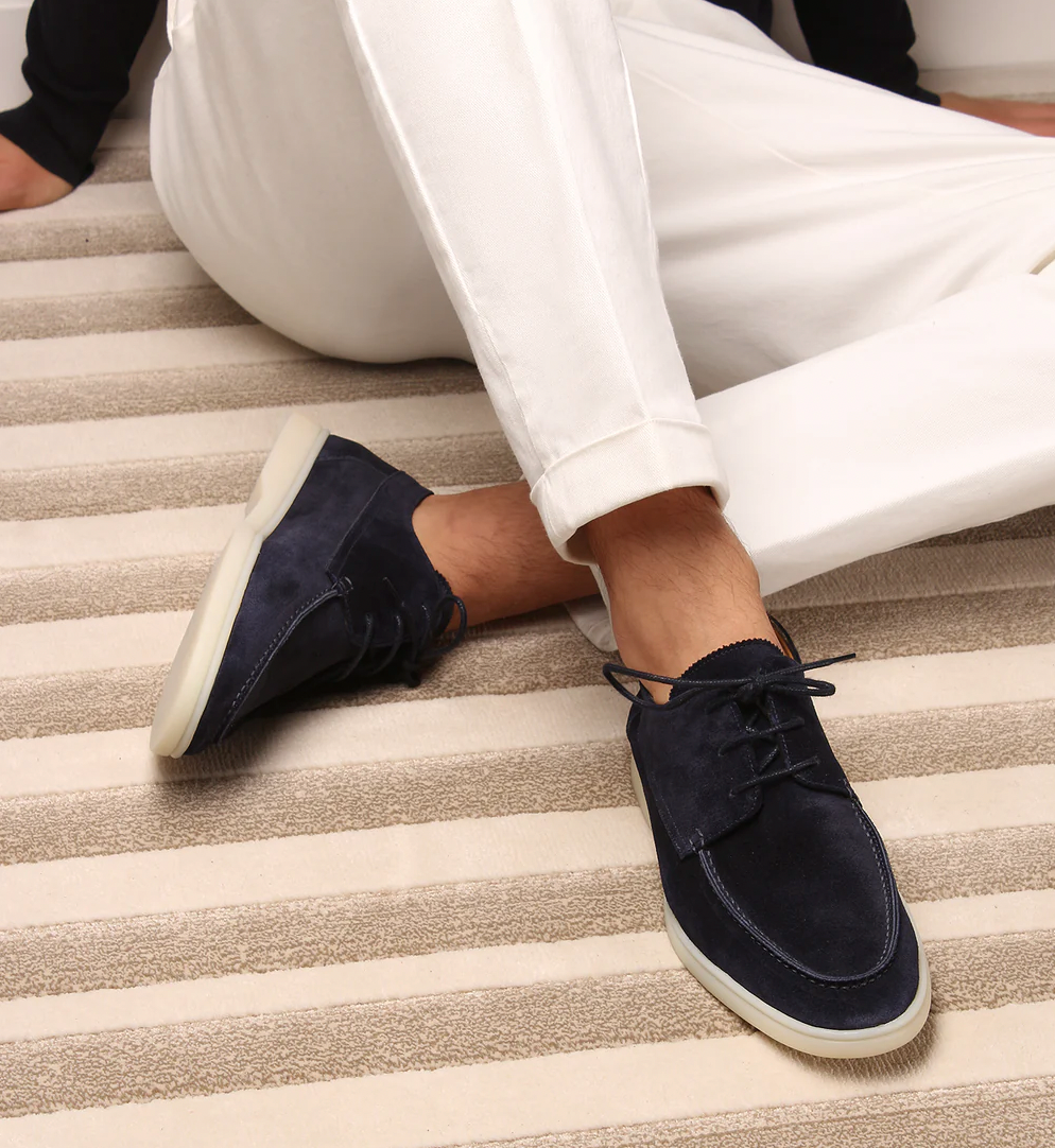 Herren Loafers Bequem Leder Schwarz - Norvielle