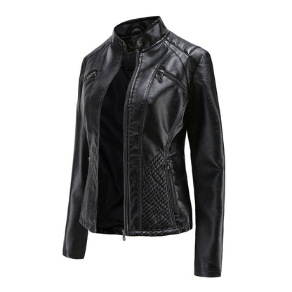 Damen Jacke Modern Steppnähte Schulterpartie