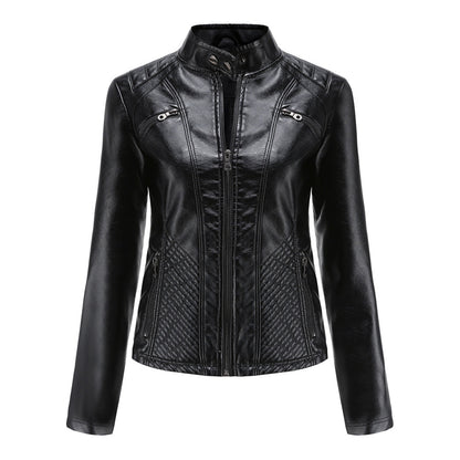 Damen Jacke Modern Steppnähte Schulterpartie