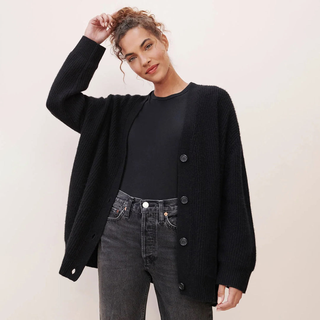 Damen Cardigan Oversized Weich