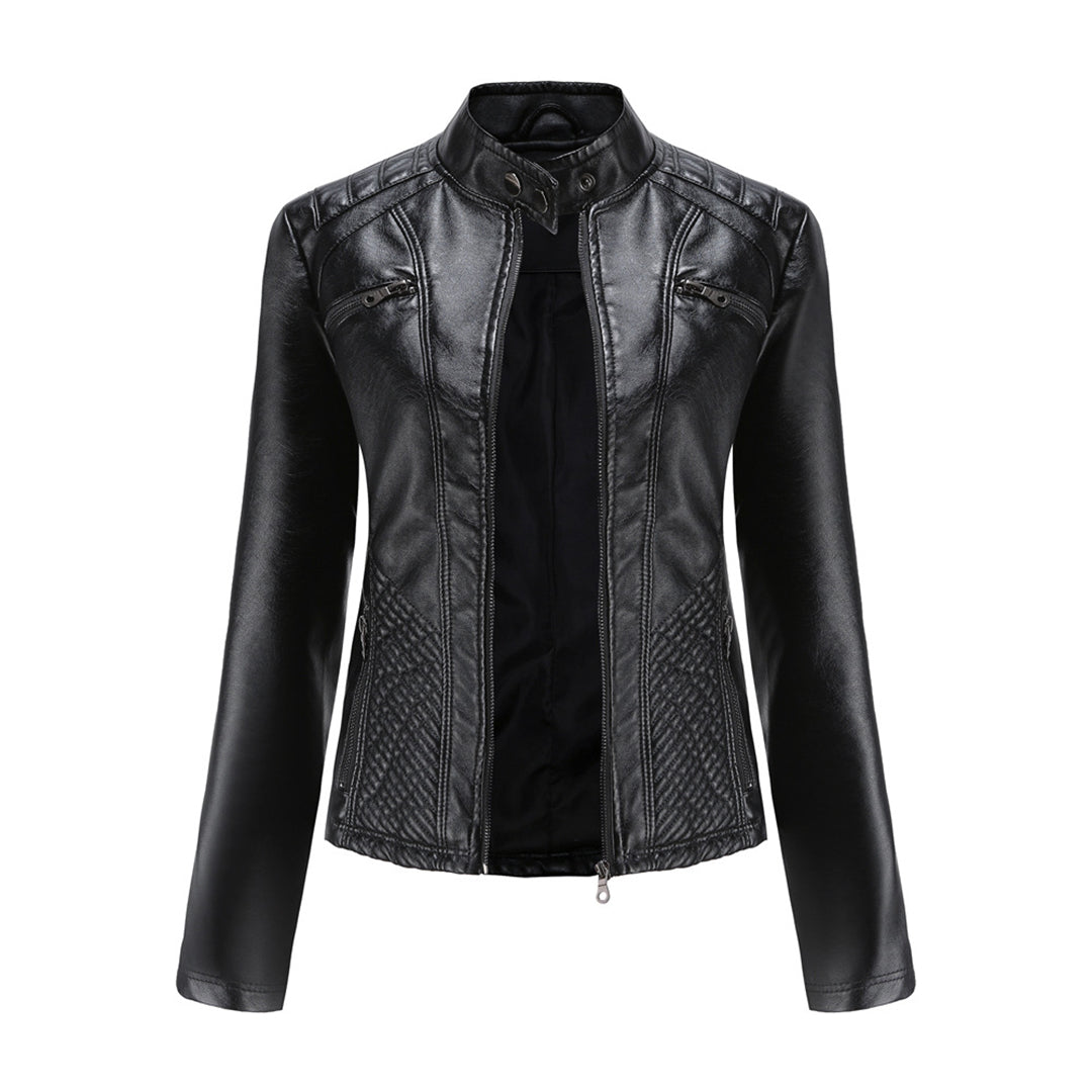 Damen Jacke Modern Steppnähte Schulterpartie - Norvielle