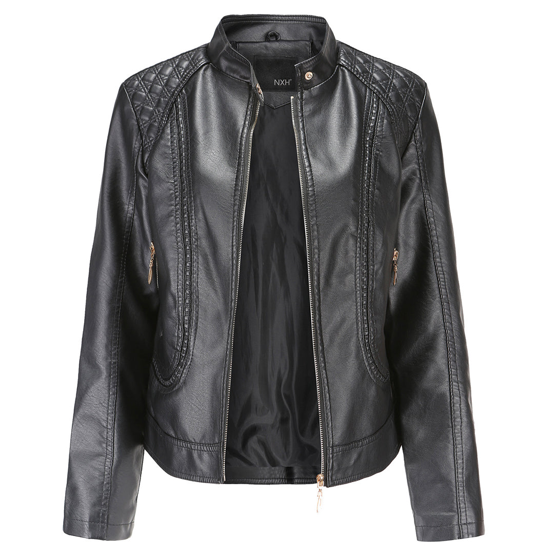 Leder Frauenjacke Stylisch