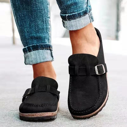 Damen Elegante Slip-On Loafers Leder