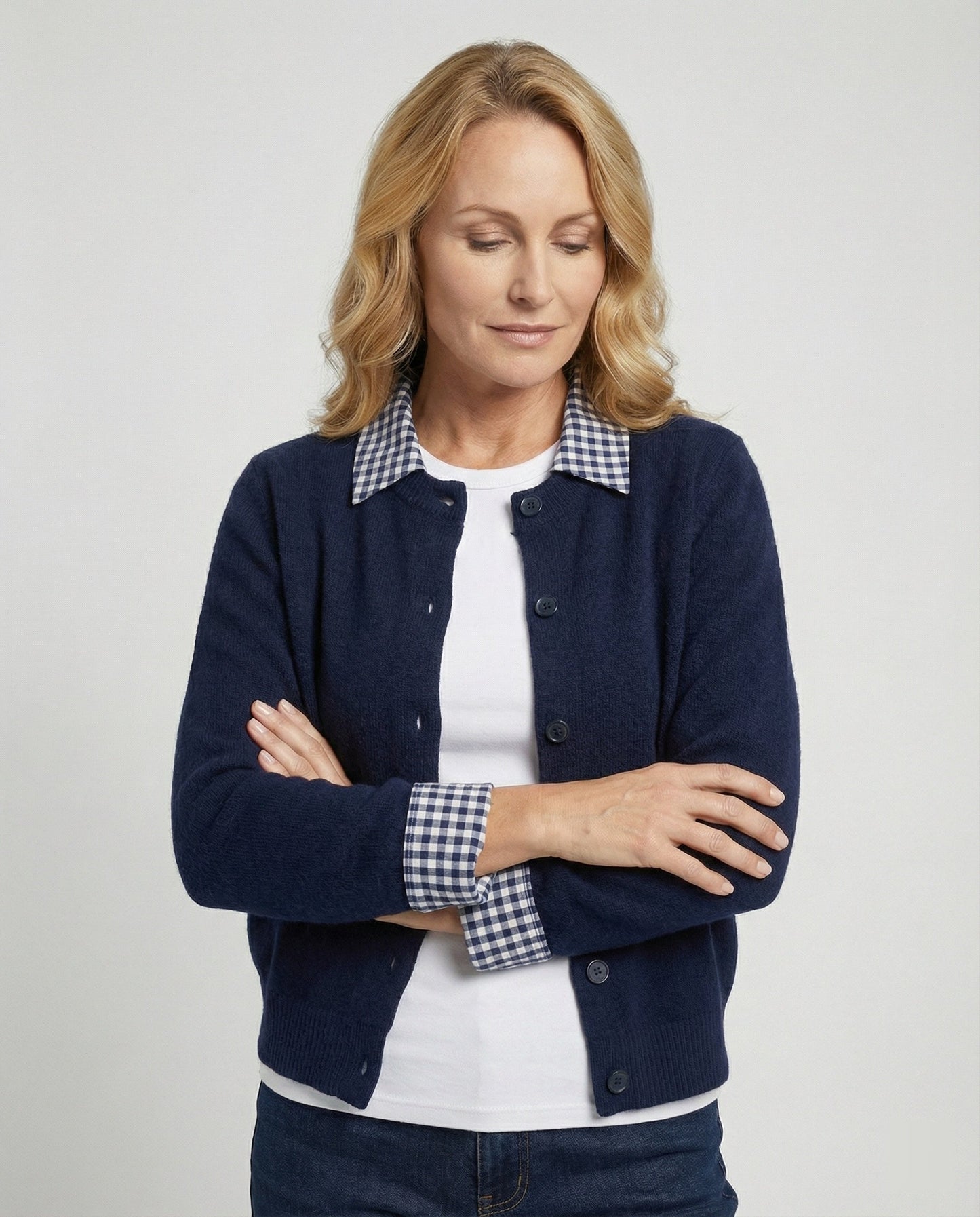 Damen Strickpullover Blau Lagenlook - Norvielle