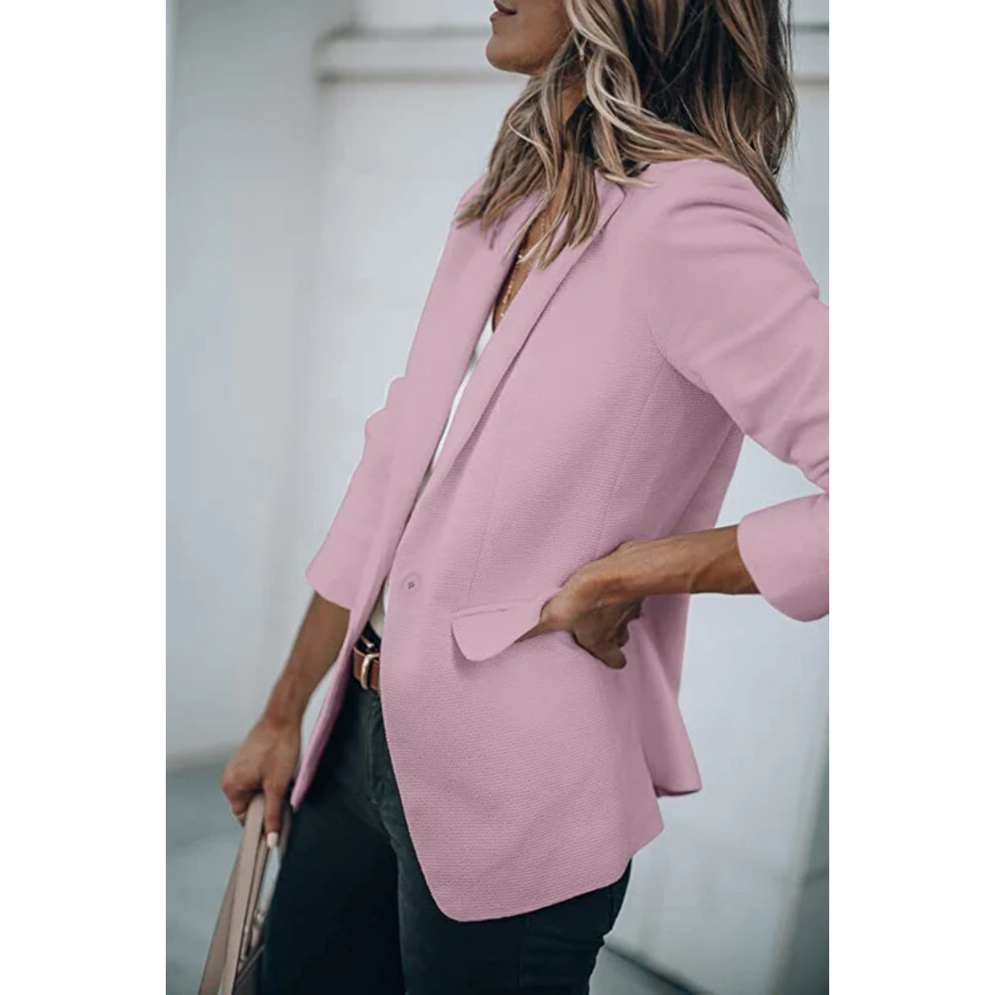 Damen Büroblazer Offener Schnitt Modern