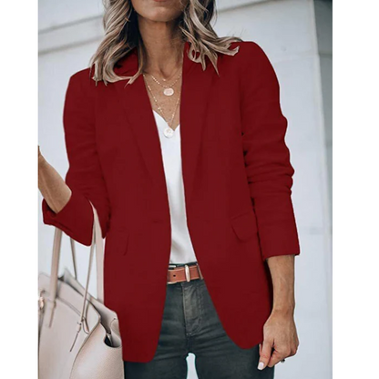 Damen Büroblazer Offener Schnitt Modern