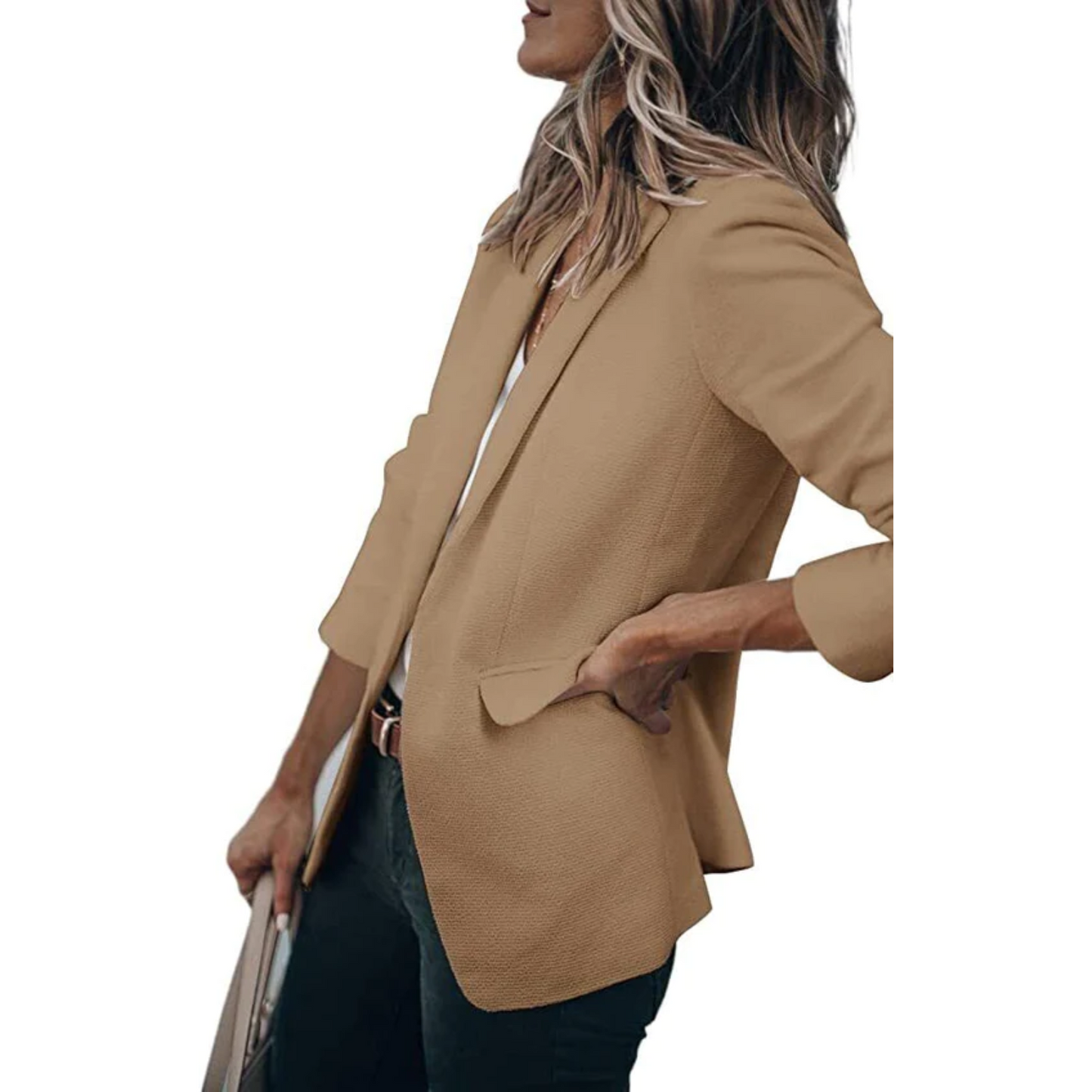 Damen Büroblazer Offener Schnitt Modern