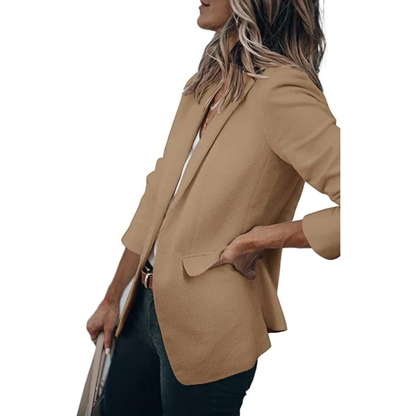 Damen Büroblazer Offener Schnitt Modern
