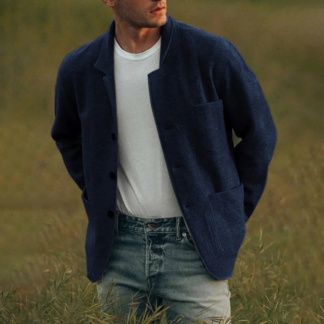 Herren Herbstjacke Warm Baumwolle