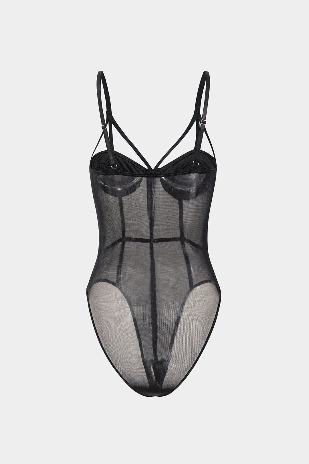 Damen BH Spaghettiträger Bügel-BH Mesh