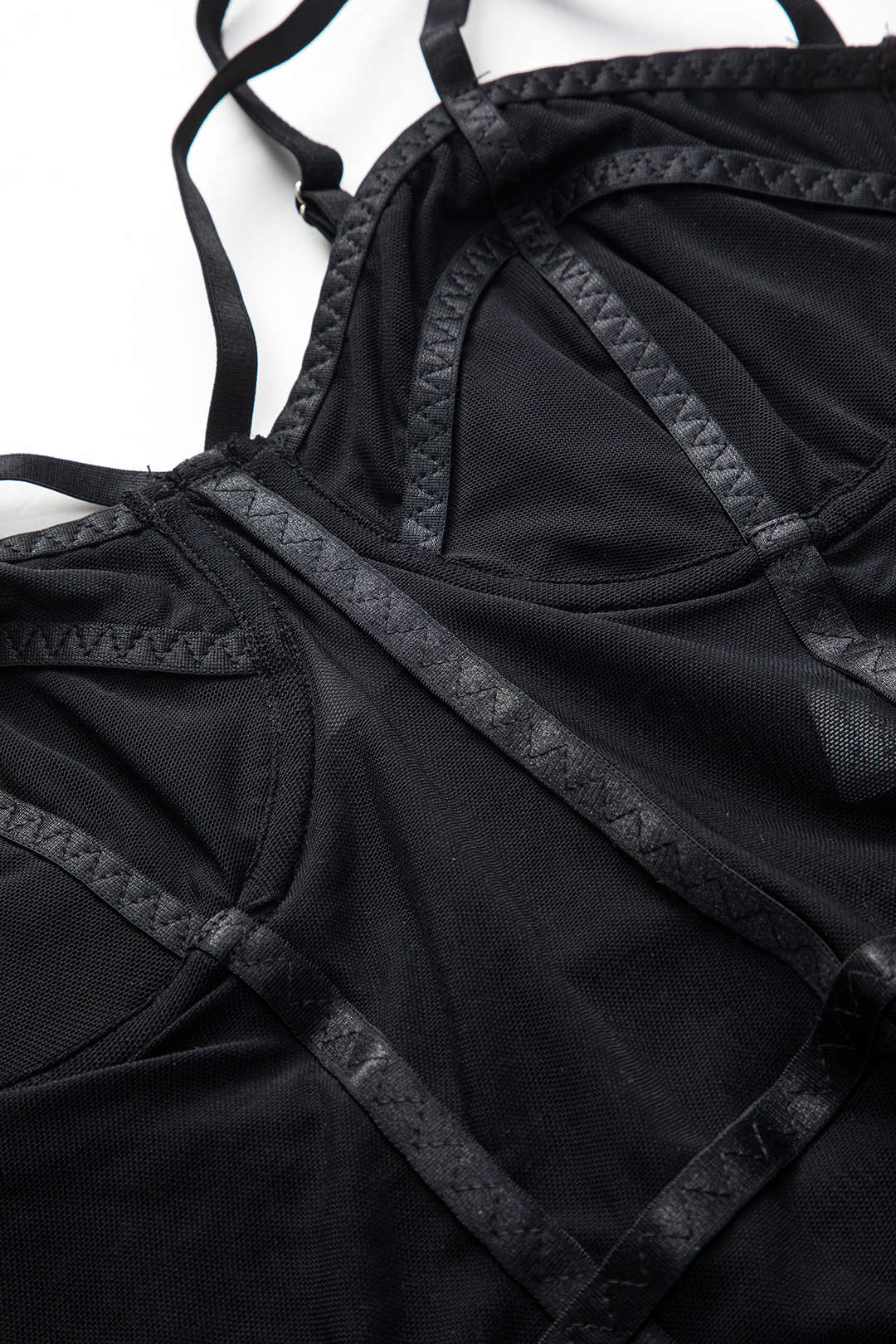 Damen BH Spaghettiträger Bügel-BH Mesh