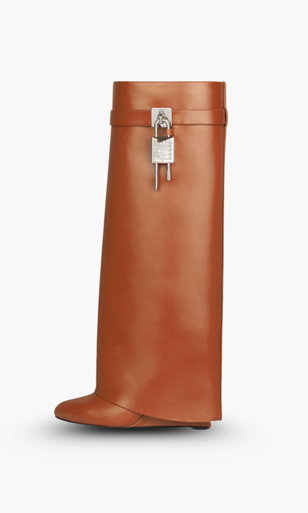 Damen Stiefel Hochwertig Elegant Vegan Lederoptik