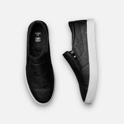 Herren Lederschuhe Italienische Qualität Schwarz - Norvielle