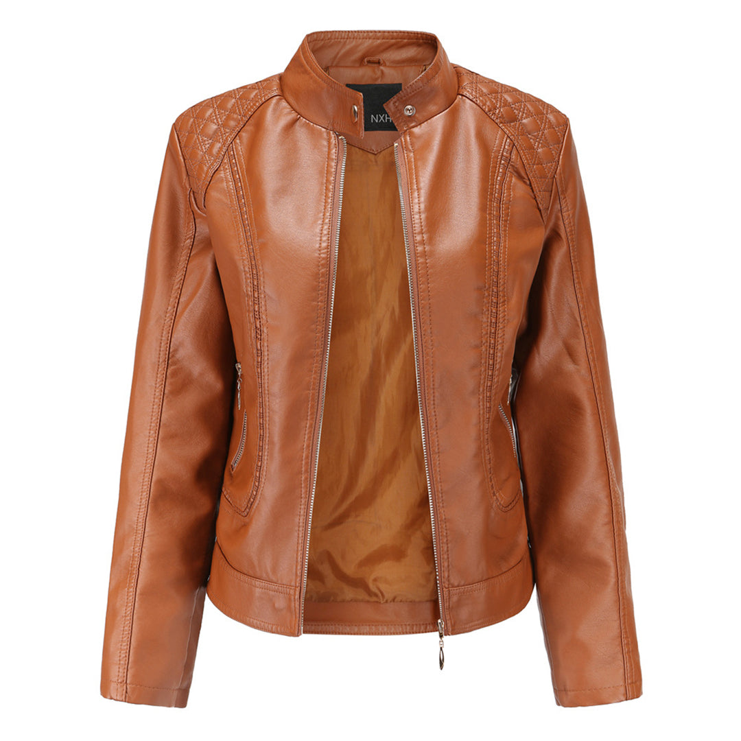 Leder Frauenjacke Stylisch