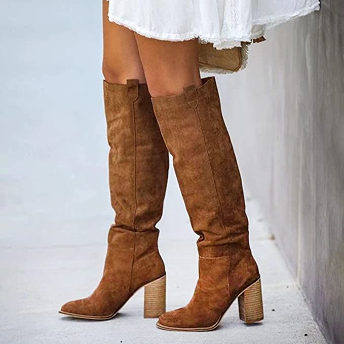 Damen Overknee Stiefel Lässig