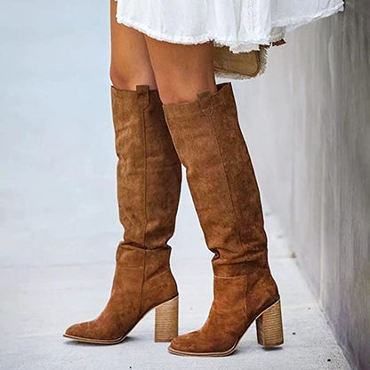 Damen Overknee Stiefel Lässig