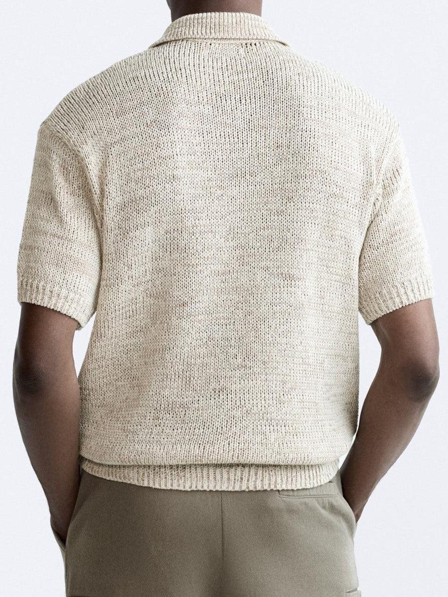 Herren Strickpolo Lässiger Fit Relaxed