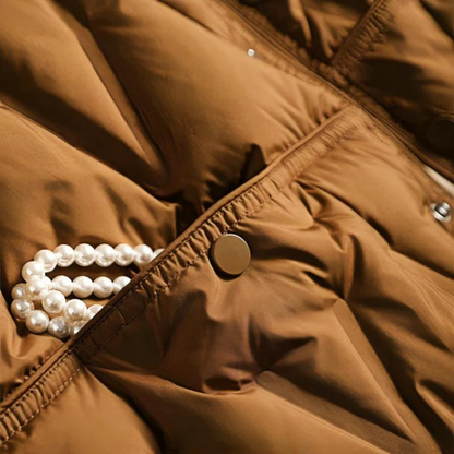 Weiche Daunenjacke Mittellang Leicht