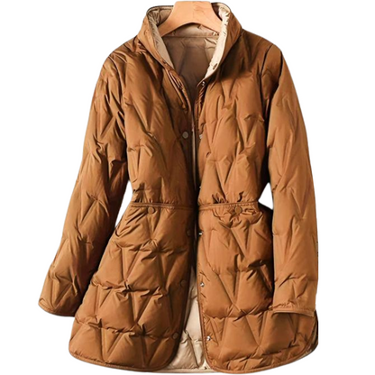 Weiche Daunenjacke Mittellang Leicht