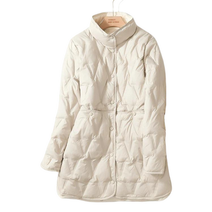 Weiche Daunenjacke Mittellang Leicht