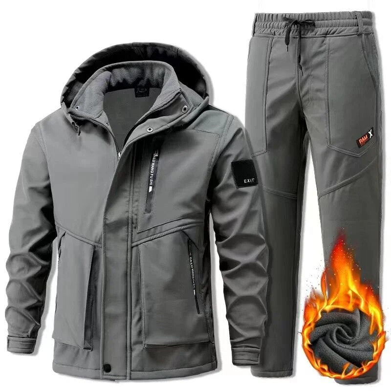 Herren Fleece Outdoor-Set Warm Funktionell
