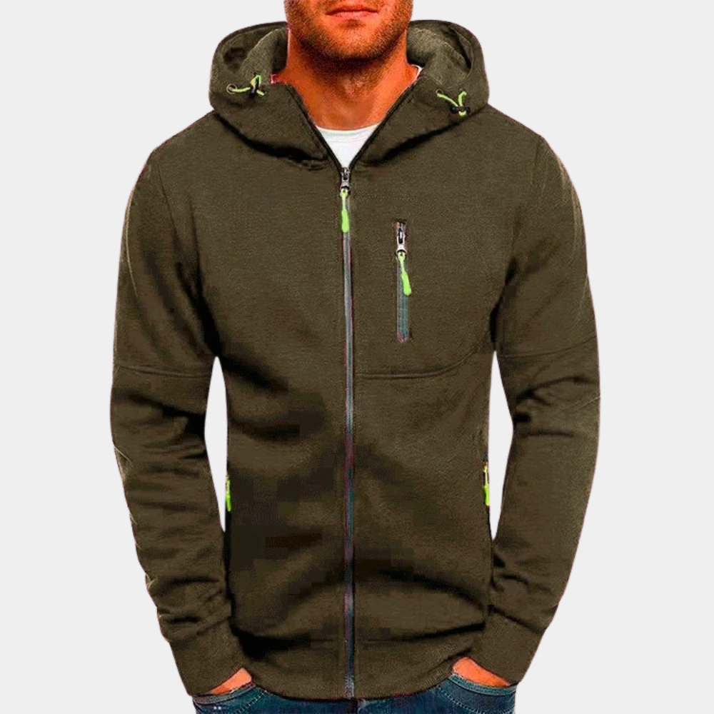 Herren Hoodie Reißverschluss