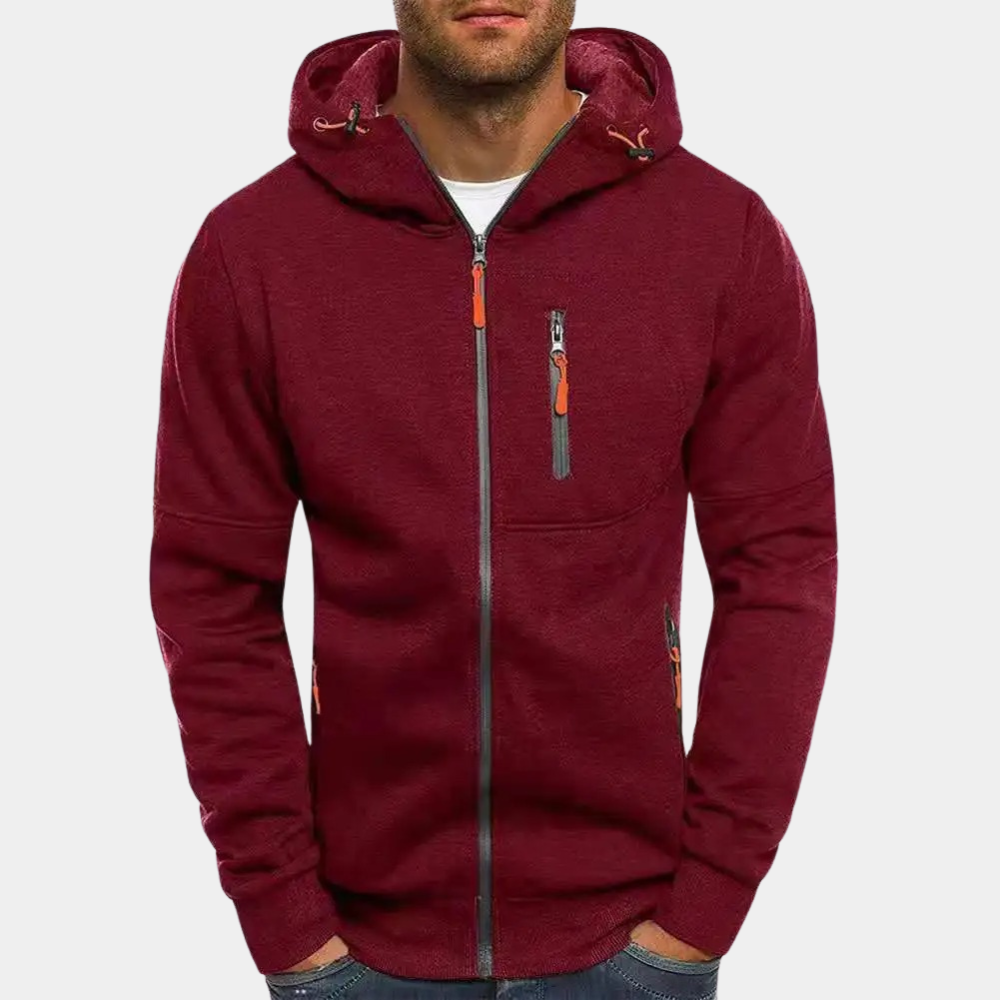Herren Hoodie Reißverschluss